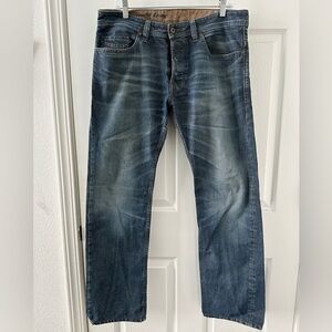 Diesel Men's Dark Blue Straight Jeans